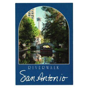Vintage San Antonio Riverwalk Vintage Postcard Texas Roadside Tourism Vacation